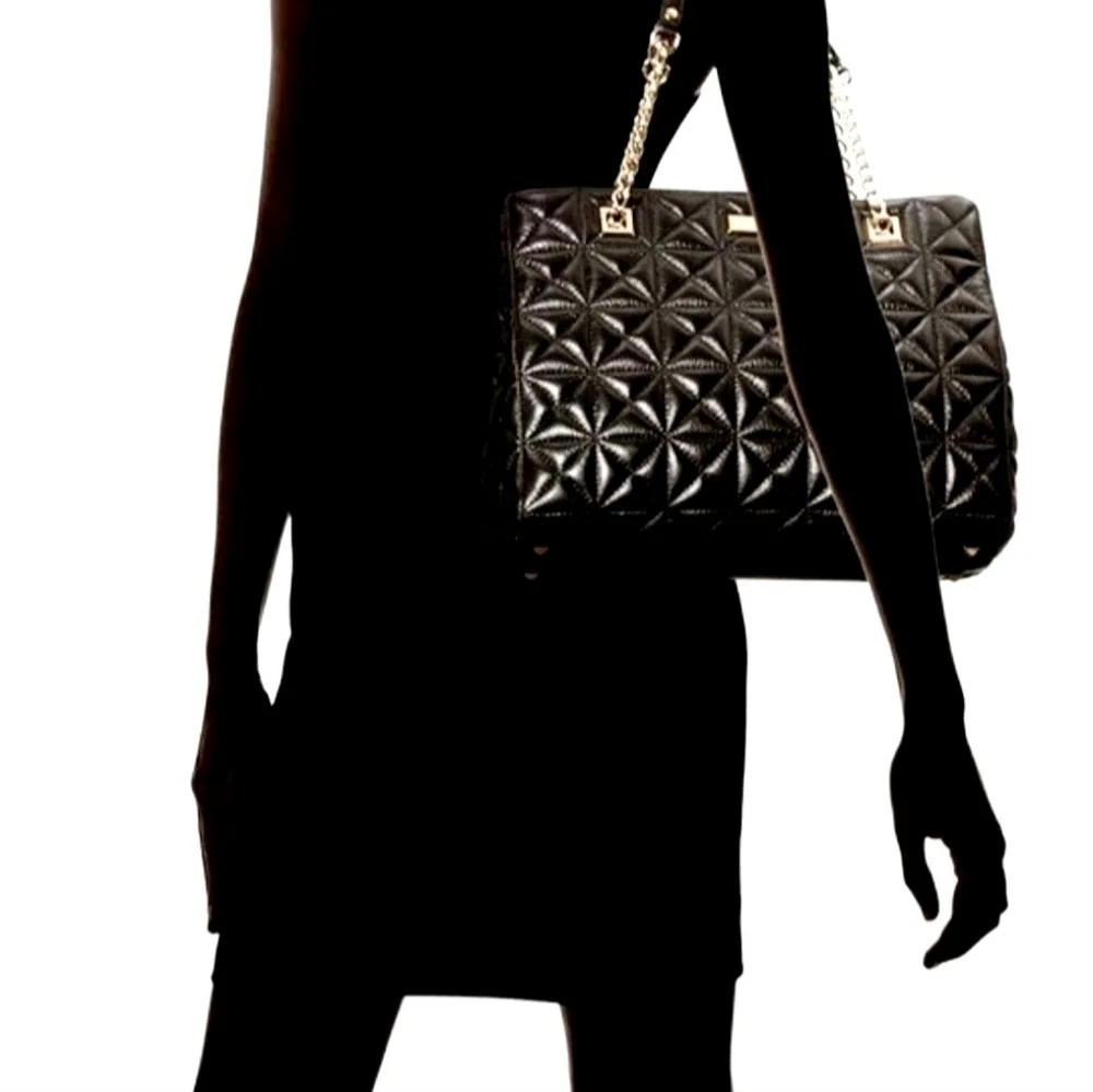 Kate Spade Sedgewick Place Phoebe Shoulder Bag Quilt Leather Pristine Cond RP448